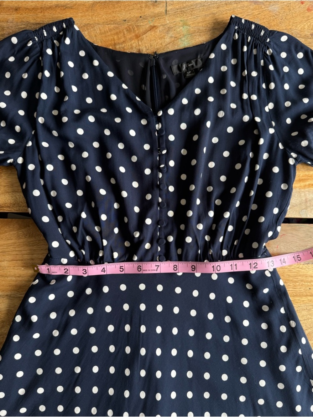 Petite Summer Polka Dot Mini Dress V-Neck Lightweight, J.Crew - Picture 9 of 11